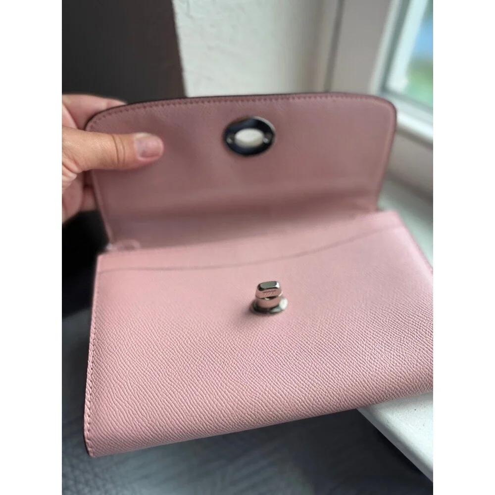 Coach F21696 Light Pink Crossbody Clutch Purse - No Chain!